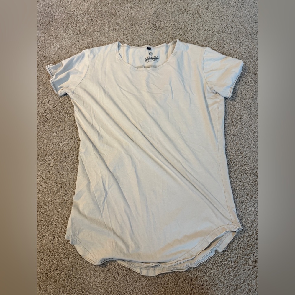 Alphalete Cream Crewneck Tee